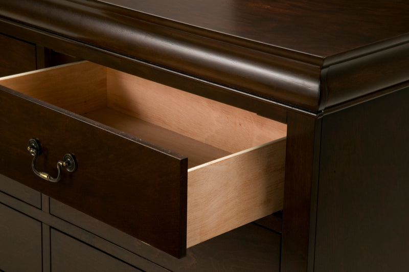 Aiden 6 Drawer Dresser, Cappuccino Alpine