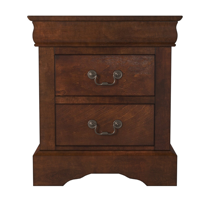 Aiden 2 Drawer Nightstand, Cappuccino