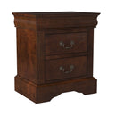 Aiden 2 Drawer Nightstand, Cappuccino Alpine