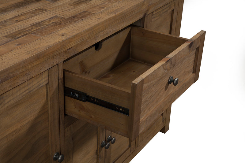 Charleston Server with 1 Drawer & 5 Doors, Reclaimed Natural