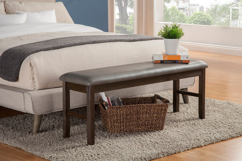 Monterey 48.5" Dining Bench, Walnut Alpine