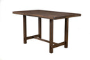 Monterey Pub Height Rectangular Dining Table, Walnut Alpine