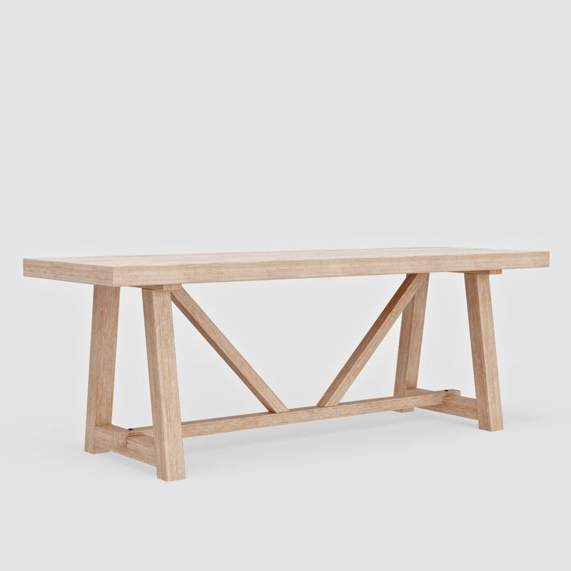 Brown  Rectangular Dining Table Alpine