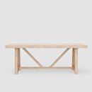 Brown  Rectangular Dining Table Alpine