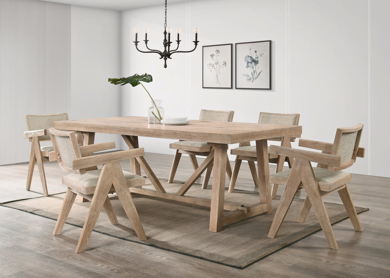 Brown  Rectangular Dining Table