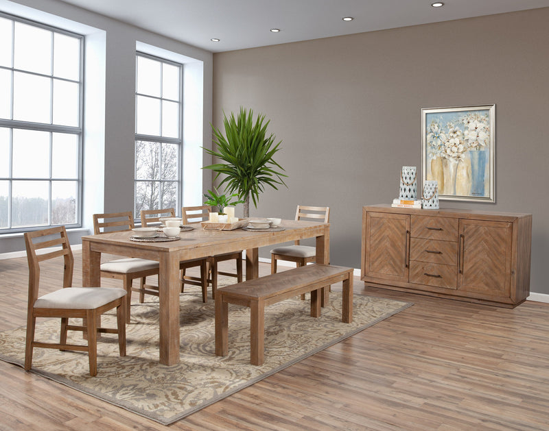Bradley Fixed Top Rectangular Dining Table Alpine
