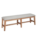 Sophia 59" Dining Bench, Natural Alpine