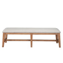 Sophia 59" Dining Bench, Natural Alpine