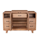 Sophia 5 Drawers Sideboard, Natural Alpine