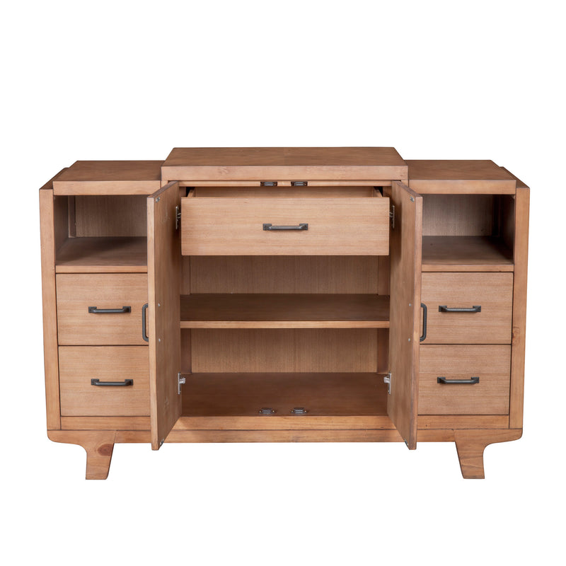 Sophia 5 Drawers Sideboard, Natural