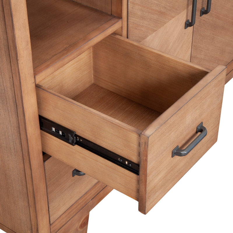 Sophia 5 Drawers Sideboard, Natural Alpine