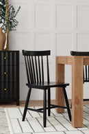 Trulinea Set of 2 Side Chairs, Black Alpine