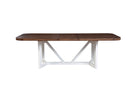 Kensington Two Tone Rectangular Dining Table with Removable Leaf Alpine