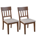 Kensington Set of 2 Side Chairs, Brown Alpine