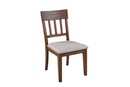 Kensington Set of 2 Side Chairs, Brown Alpine