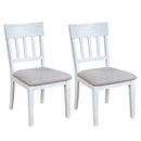 Kensington Set of 2 Side Chairs, White Alpine