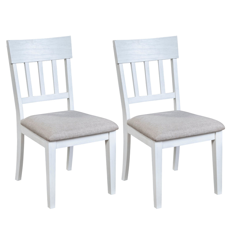 Kensington Set of 2 Side Chairs, White Alpine