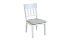Kensington Set of 2 Side Chairs, White Alpine