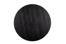 Britney Round 59" Round Dining Table, Vintage Black Alpine