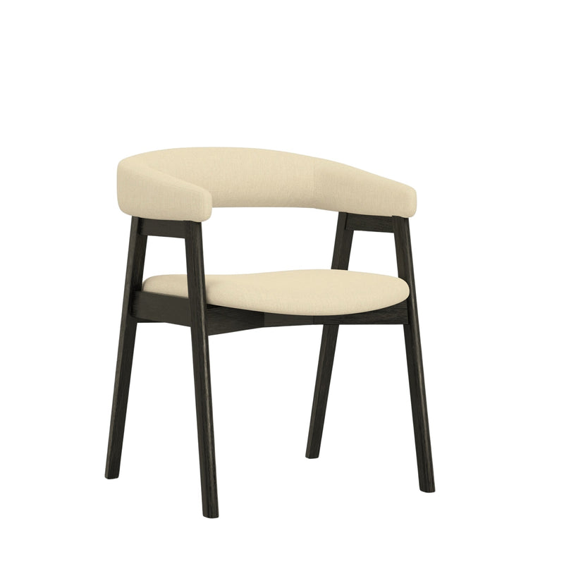 Britney Curved Back Chairs, Vintage Black (Set of 2) Alpine