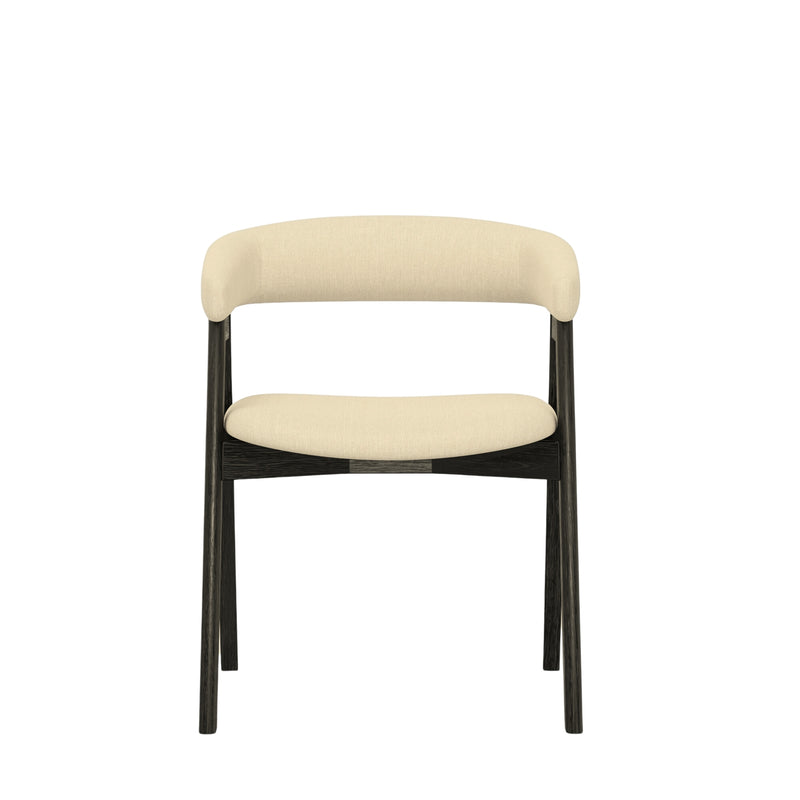 Britney Curved Back Chairs, Vintage Black (Set of 2)