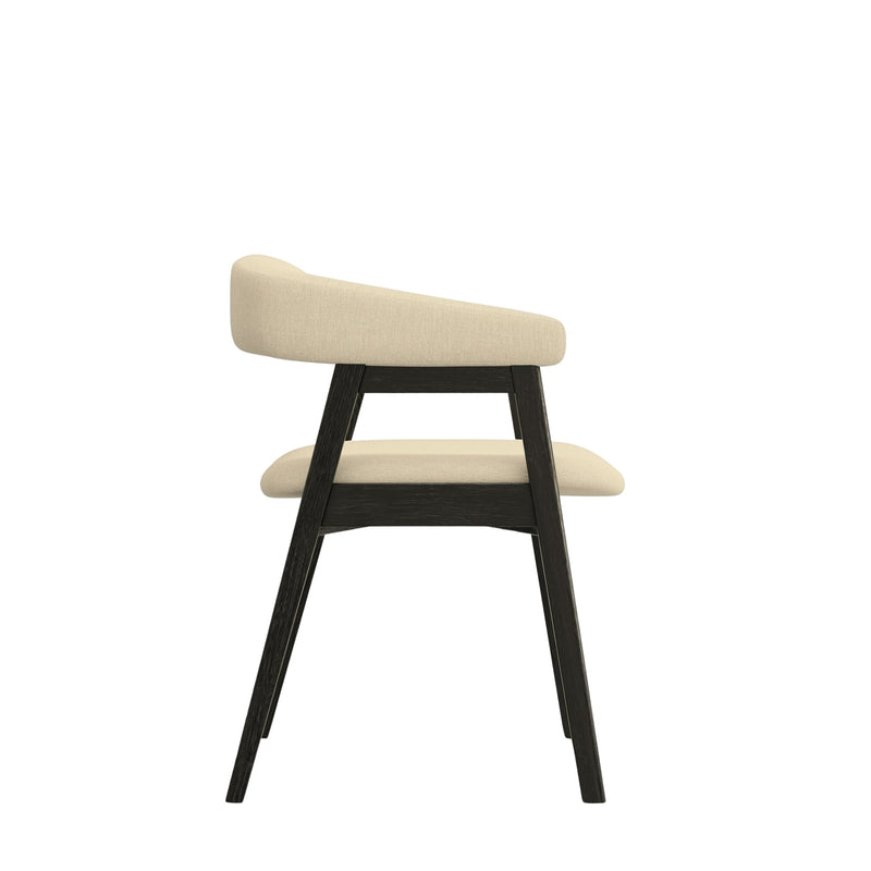 Britney Curved Back Chairs, Vintage Black (Set of 2) Alpine