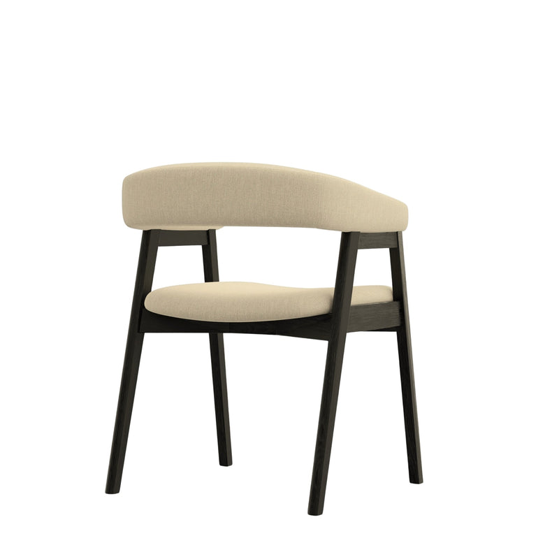 Britney Curved Back Chairs, Vintage Black (Set of 2) Alpine
