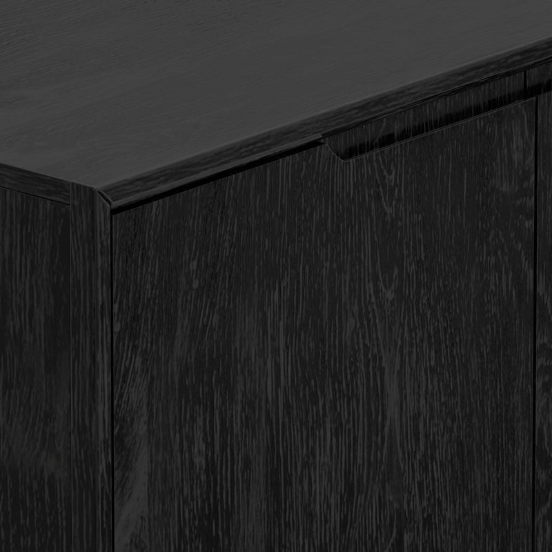Britney Server with 3 Drawers & 2 Doors, Vintage Black Alpine