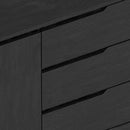 Britney Server with 3 Drawers & 2 Doors, Vintage Black Alpine