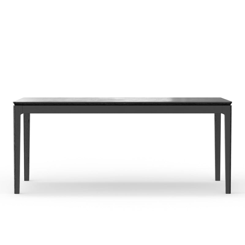 Britney Rectangular Dining Table, Vintage Black Alpine