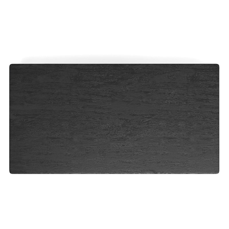 Britney Rectangular Dining Table, Vintage Black Alpine