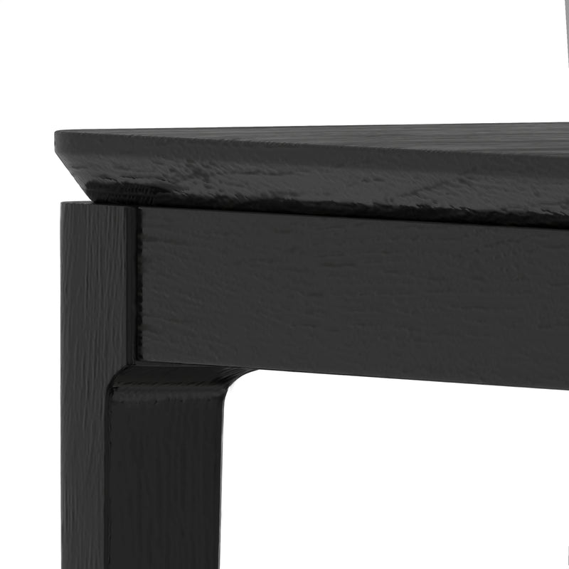 Britney Rectangular Dining Table, Vintage Black