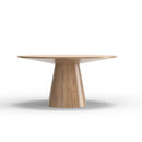Britney 59" Round Dining Table, Natural Alpine