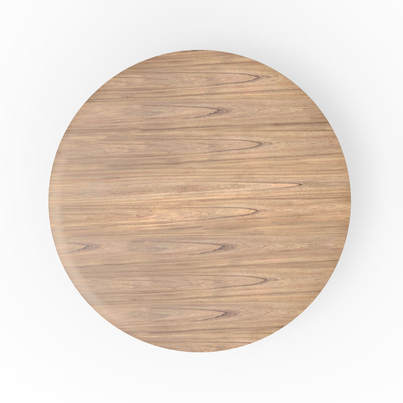 Britney 59" Round Dining Table, Natural