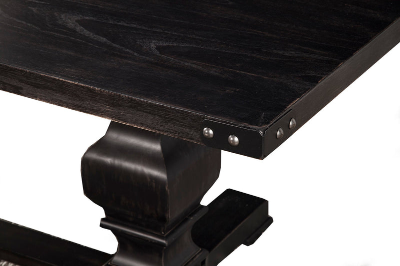 Shasta 88" Rectangular Dining Table, Vintage Black Alpine
