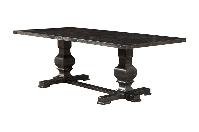 Shasta 88" Rectangular Dining Table, Vintage Black