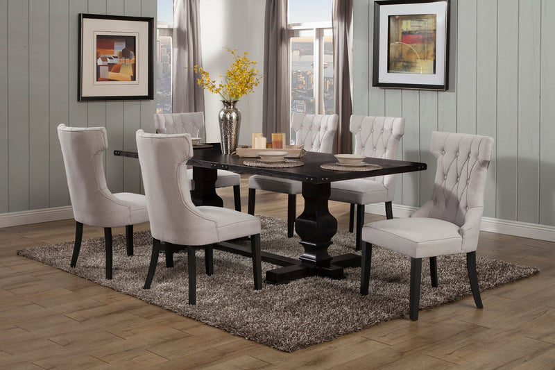 Shasta 88" Rectangular Dining Table, Vintage Black Alpine