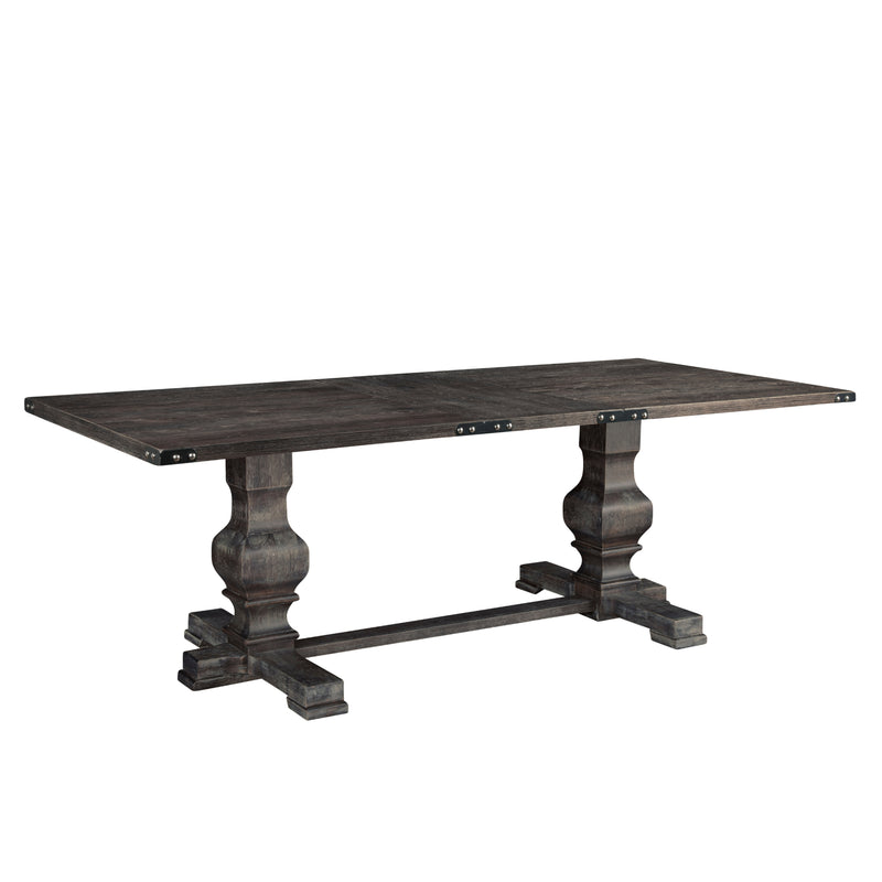 Shasta 88" Rectangular Dining Table, Charcoal