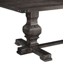 Shasta 88" Rectangular Dining Table, Charcoal Alpine