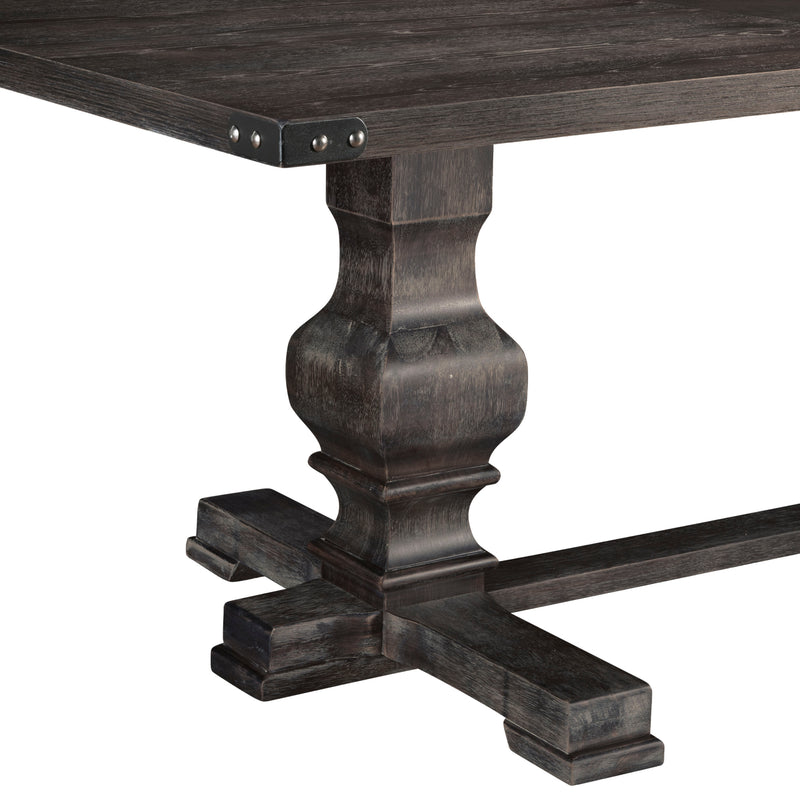 Shasta 88" Rectangular Dining Table, Charcoal