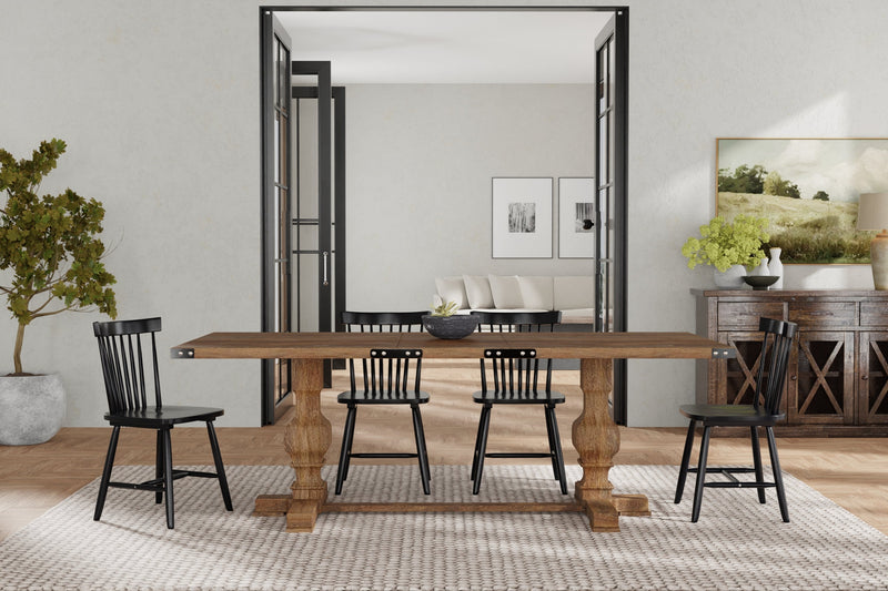 Shasta 88" Rectangular Dining Table, Natural Alpine