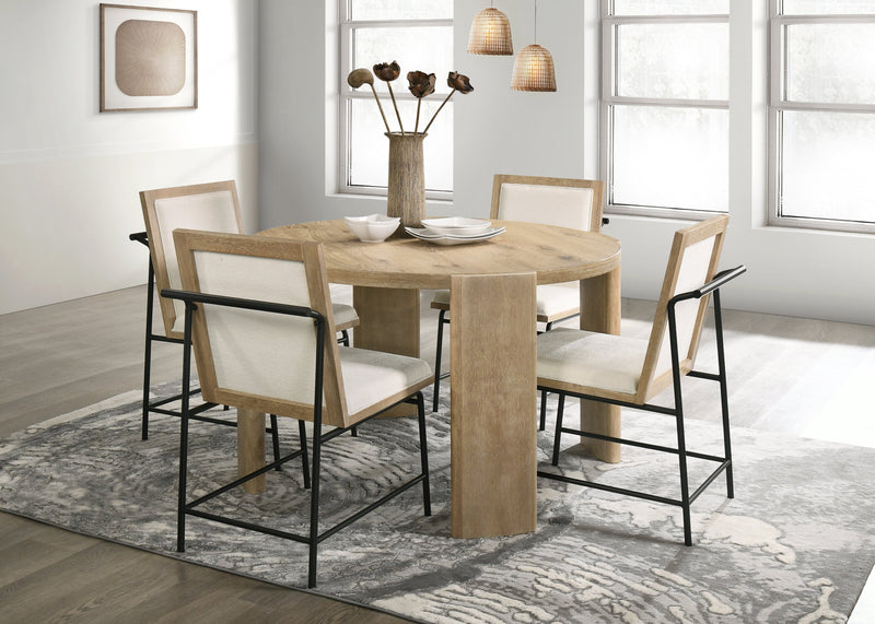 Sloane Round Dining Table, Driftwood Alpine