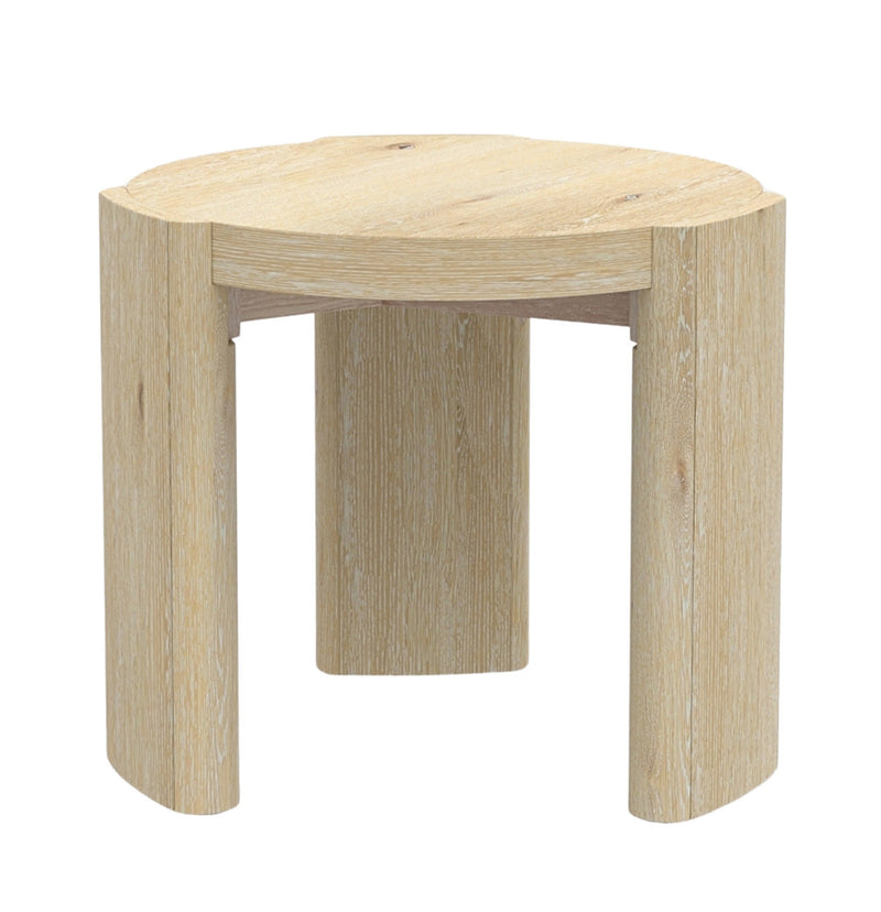 Sloane 20" Round End Table, Driftwood