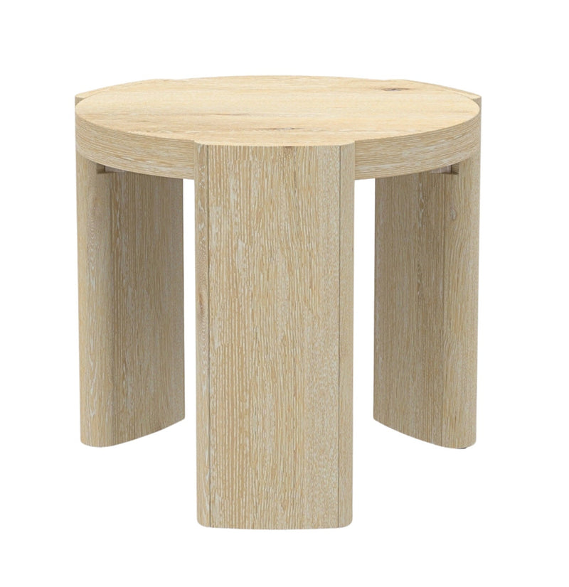 Sloane 20" Round End Table, Driftwood Alpine