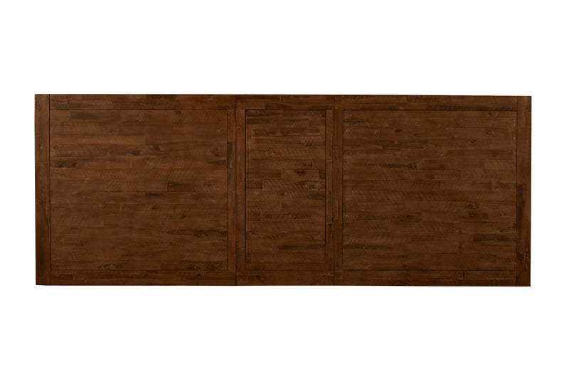 Caldwell 88" to 103" Extension Rectangular Dining Table, Medium Brown