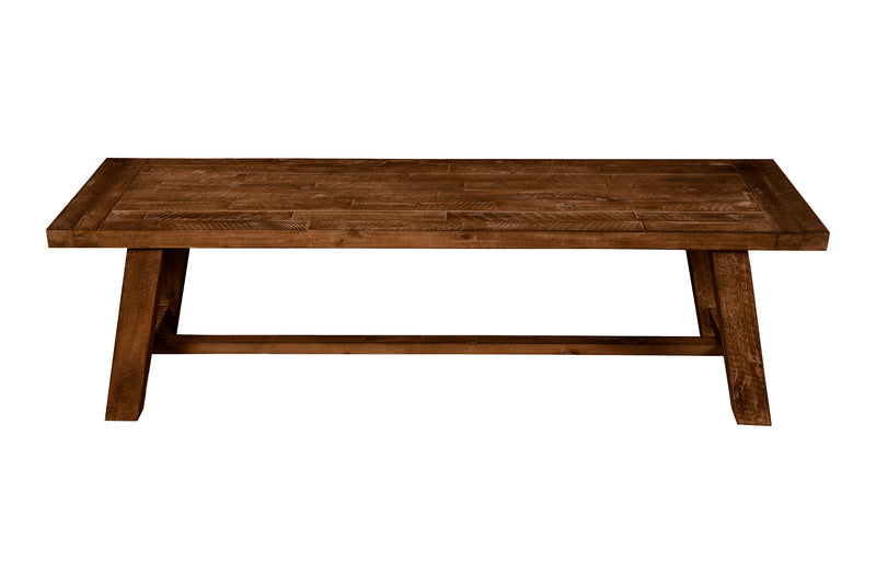 Caldwell 60" Dining Bench, Medium Brown