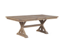 Gabriela 60" to 78" Rectangular Dining Table with Removable Leaf Alpine