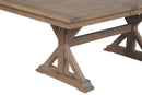 Gabriela 60" to 78" Rectangular Dining Table with Removable Leaf Alpine