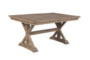 Gabriela 60" to 78" Rectangular Dining Table with Removable Leaf Alpine