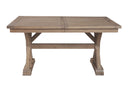 Gabriela 60" to 78" Rectangular Dining Table with Removable Leaf Alpine